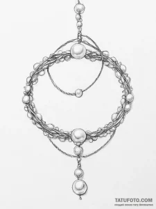 Tattoo sketch pearl string tattoo - эскиз тату (№1755869344_0, 22.08.2025 13:29) — Tatufoto.com