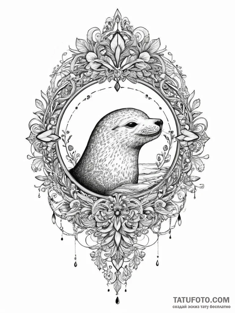 Tattoo sketch love letter with a seal, concep... - эскиз тату (№1755869741_0, 22.08.2025 13:35) — Tatufoto.com