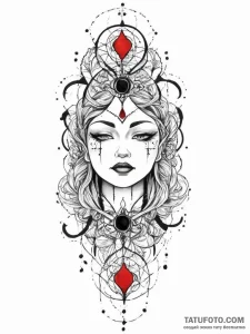 Tattoo sketch cosmic spirit, tattoo sketch de... - эскиз тату (№1755871762_0, 22.08.2025 14:09) — Tatufoto.com