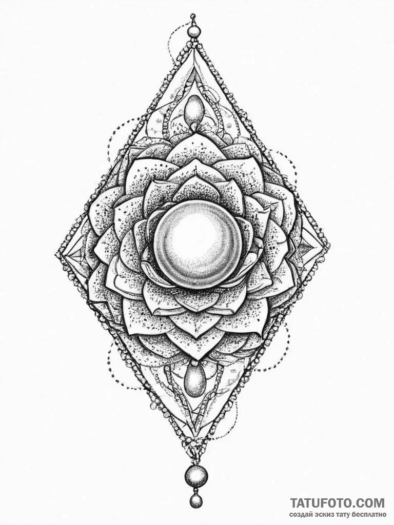 Tattoo sketch pearl string tattoo, concept ar... - эскиз тату (№1755872764_0, 22.08.2025 14:26) — Tatufoto.com