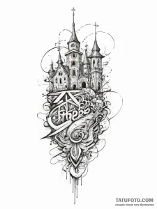 Tattoo sketch kingdom, ink illustration for t... - эскиз тату (№1755875585_0, 22.08.2025 15:13) — Tatufoto.com