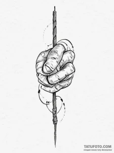 Tattoo sketch hands with a knot, artistic tat... - эскиз тату (№1755875780_0, 22.08.2025 15:16) — Tatufoto.com