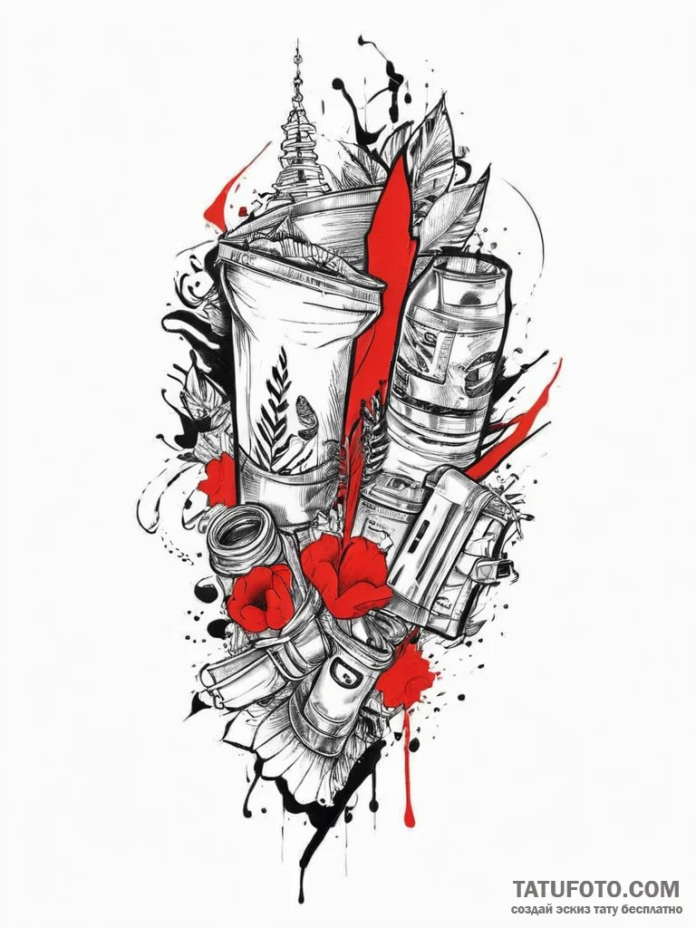 Personal care & fashion, tattoo flash sheet d... - эскиз тату (№1755879802_0, 22.08.2025 16:23) — Tatufoto.com