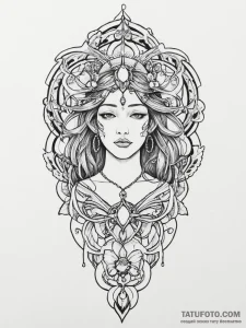 Tattoo sketch sacred soul, tattoo flash sheet... - эскиз тату (№1755881399_0, 22.08.2025 16:49) — Tatufoto.com