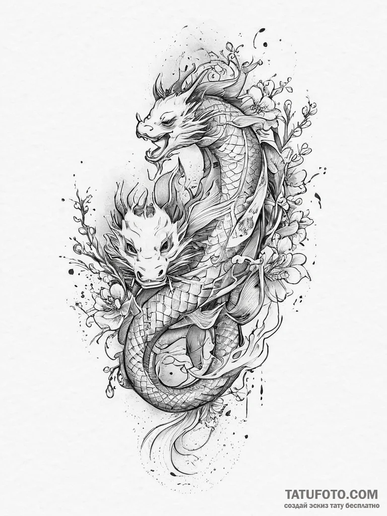 Tattoo sketch romantic dance silhouette, tatt... - эскиз тату (№1755881594_0, 22.08.2025 16:53) — Tatufoto.com