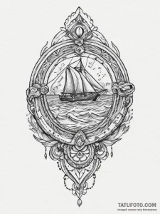 Tattoo sketch locket tattoo, concept art for... - эскиз тату (№1755882211_0, 22.08.2025 17:03) — Tatufoto.com