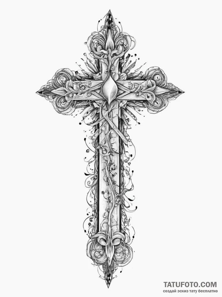 Tattoo sketch blessed creation, tattoo line a... - эскиз тату (№1755882414_0, 22.08.2025 17:06) — Tatufoto.com