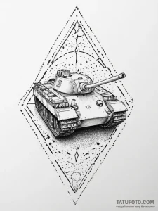 Tattoo sketch tank t-34, tattoo drawing outli... - эскиз тату (№1755884204_0, 22.08.2025 17:36) — Tatufoto.com