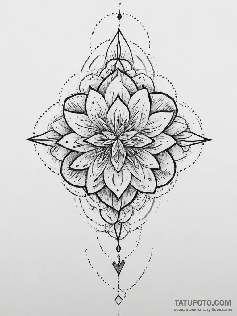 Tattoo sketch brown - эскиз тату (№1755884406_0, 22.08.2025 17:40) — Tatufoto.com
