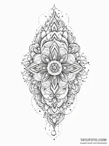 Tattoo sketch cosmic soil, concept art for ta... - эскиз тату (№1755884814_0, 22.08.2025 17:46) — Tatufoto.com
