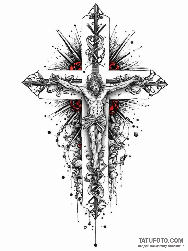 Tattoo sketch holy representation, tattoo lin... - эскиз тату (№1755885017_0, 22.08.2025 17:50) — Tatufoto.com