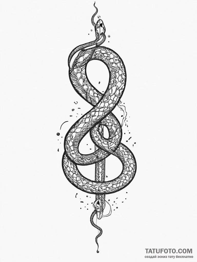 Tattoo sketch uraeus with a snake, ink illust... - эскиз тату (№1755887028_0, 22.08.2025 18:23) — Tatufoto.com
