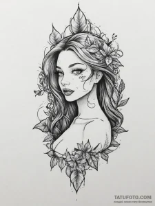 Tattoo sketch poison ivy, tattoo flash sheet... - эскиз тату (№1755888227_0, 22.08.2025 18:43) — Tatufoto.com