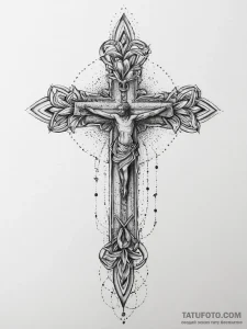 Tattoo sketch divine representation, ink illu... - эскиз тату (№1755889444_0, 22.08.2025 19:04) — Tatufoto.com