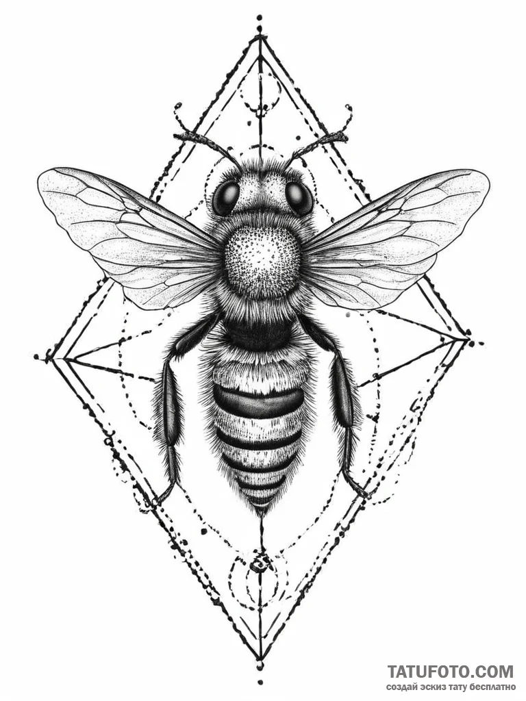 Tattoo sketch mason bee, tattoo drawing outli... - эскиз тату (№1755892668_0, 22.08.2025 19:57) — Tatufoto.com