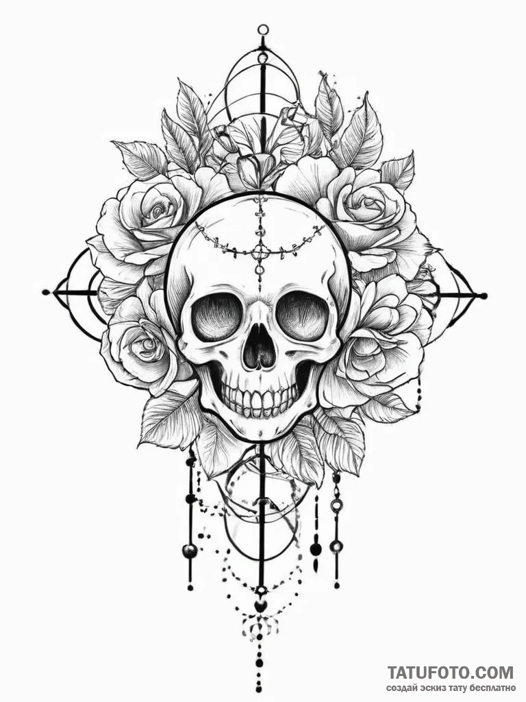 Tattoo sketch flower of life pattern, tattoo... - эскиз тату (№1755895472_0, 22.08.2025 20:44) — Tatufoto.com