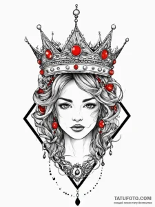 Tattoo sketch crown, tattoo line art, black o... - эскиз тату (№1755896069_0, 22.08.2025 20:54) — Tatufoto.com