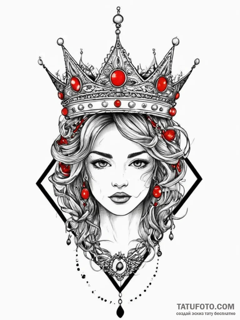 Tattoo sketch crown, tattoo line art, black o... - эскиз тату (№1755896069_0, 22.08.2025 20:54) — Tatufoto.com