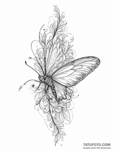 Tattoo sketch lacewing, artistic tattoo sketc... - эскиз тату (№1755900418_0, 22.08.2025 22:06) — Tatufoto.com