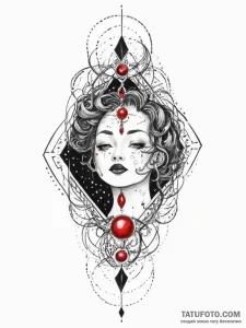Tattoo sketch cosmic story, tattoo sketch des... - эскиз тату (№1755900808_0, 22.08.2025 22:13) — Tatufoto.com