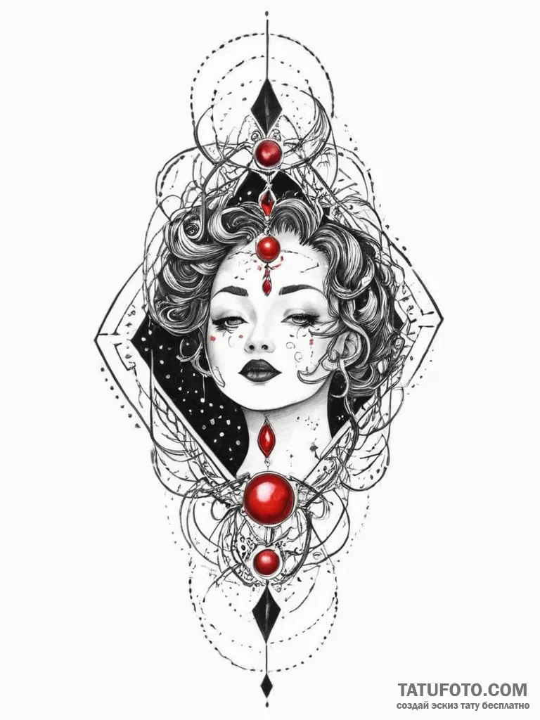 Tattoo sketch cosmic story, tattoo sketch des... - эскиз тату (№1755900808_0, 22.08.2025 22:13) — Tatufoto.com