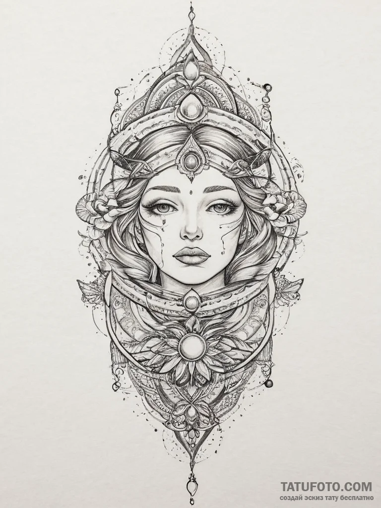 Tattoo sketch cosmic origin, tattoo flash she... - эскиз тату (№1755901003_0, 22.08.2025 22:16) — Tatufoto.com