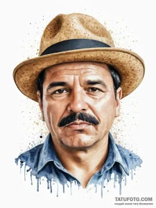 Tattoo sketch joaquin "el chapo" guzman with... - эскиз тату (№1755902190_0, 22.08.2025 22:36) — Tatufoto.com