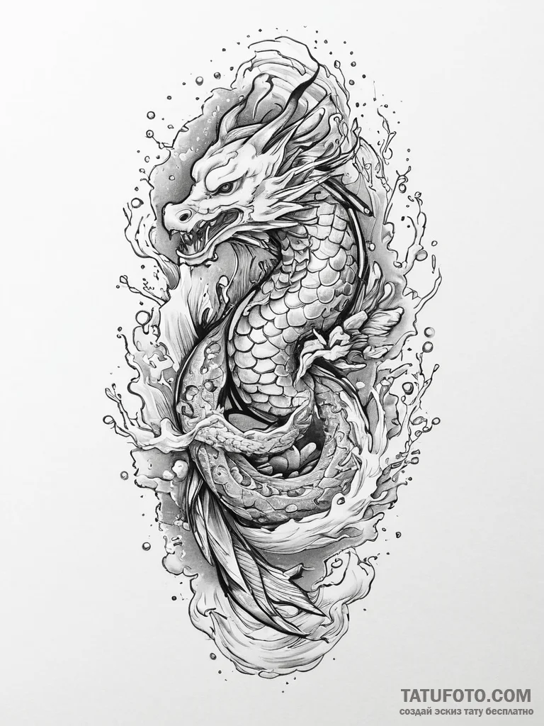 Tattoo sketch cosmic creation, concept art fo... - эскиз тату (№1755902785_0, 22.08.2025 22:46) — Tatufoto.com