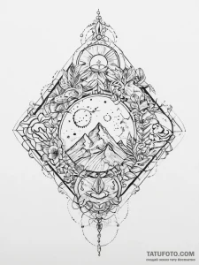 Tattoo sketch mystical world, tattoo flash sh... - эскиз тату (№1755903576_0, 22.08.2025 22:59) — Tatufoto.com