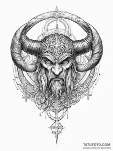 Tattoo sketch triple horn of odin, tattoo ske... - эскиз тату (№1755904758_0, 22.08.2025 23:19) — Tatufoto.com