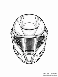 Tattoo sketch helmet, concept art for tattoo,... - эскиз тату (№1755905153_0, 22.08.2025 23:25) — Tatufoto.com