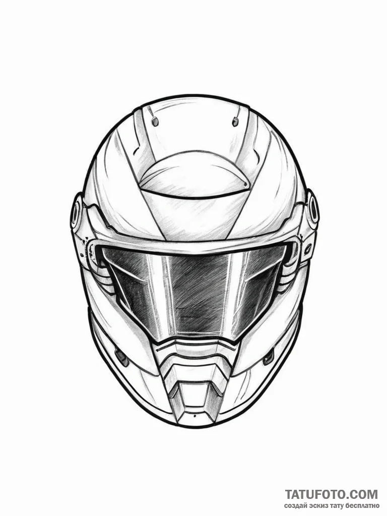 Tattoo sketch helmet, concept art for tattoo,... - эскиз тату (№1755905153_0, 22.08.2025 23:25) — Tatufoto.com