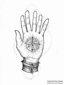 Tattoo sketch hands with a map, tattoo drawin... - эскиз тату (№1755906934_0, 22.08.2025 23:55) — Tatufoto.com