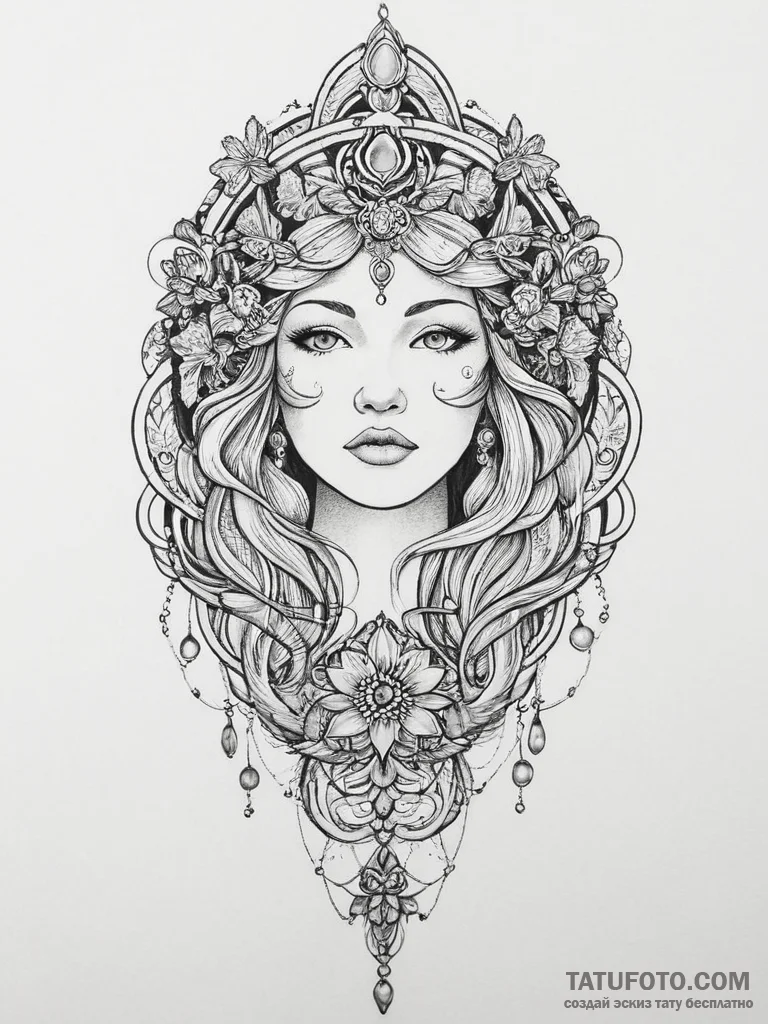 Tattoo sketch authentic, tattoo line art, on... - эскиз тату (№1755909528_0, 23.08.2025 00:38) — Tatufoto.com