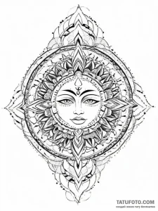 Tattoo sketch mask, artistic tattoo sketch, g... - эскиз тату (№1755913104_0, 23.08.2025 01:38) — Tatufoto.com