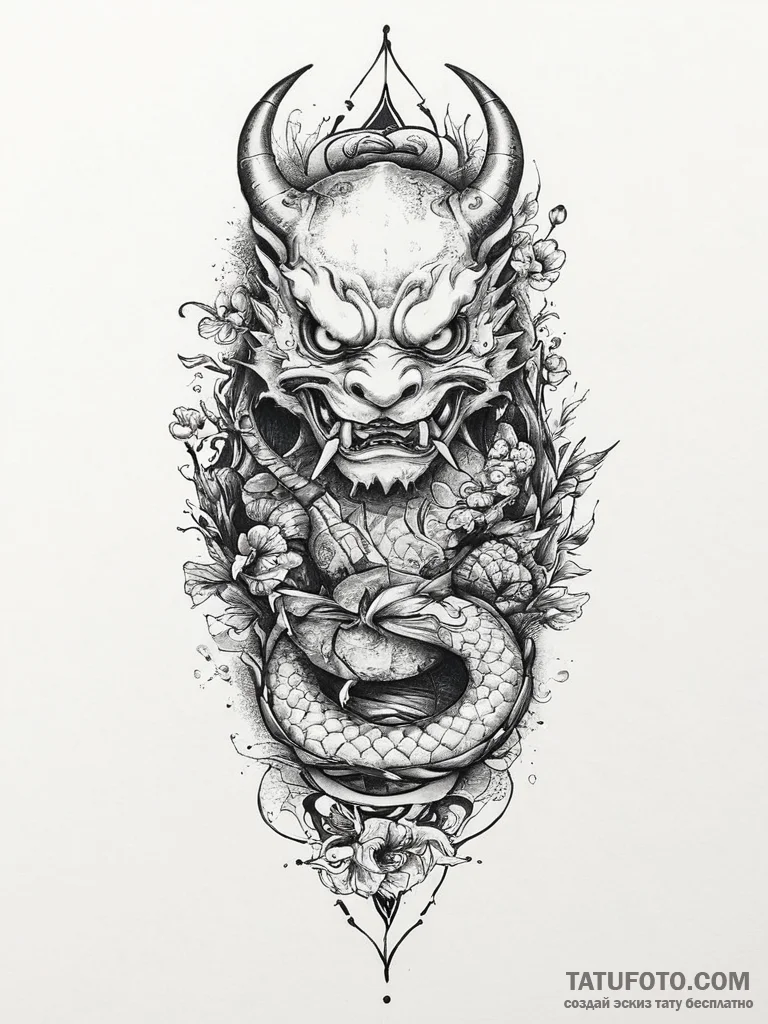 Tattoo sketch goblin with a knife, tattoo fla... - эскиз тату (№1755913321_0, 23.08.2025 01:42) — Tatufoto.com