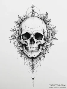 Tattoo sketch death - эскиз тату (№1755914524_0, 23.08.2025 02:02) — Tatufoto.com