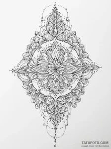 Tattoo sketch mystical portrayal, tattoo draw... - эскиз тату (№1755915522_0, 23.08.2025 02:18) — Tatufoto.com