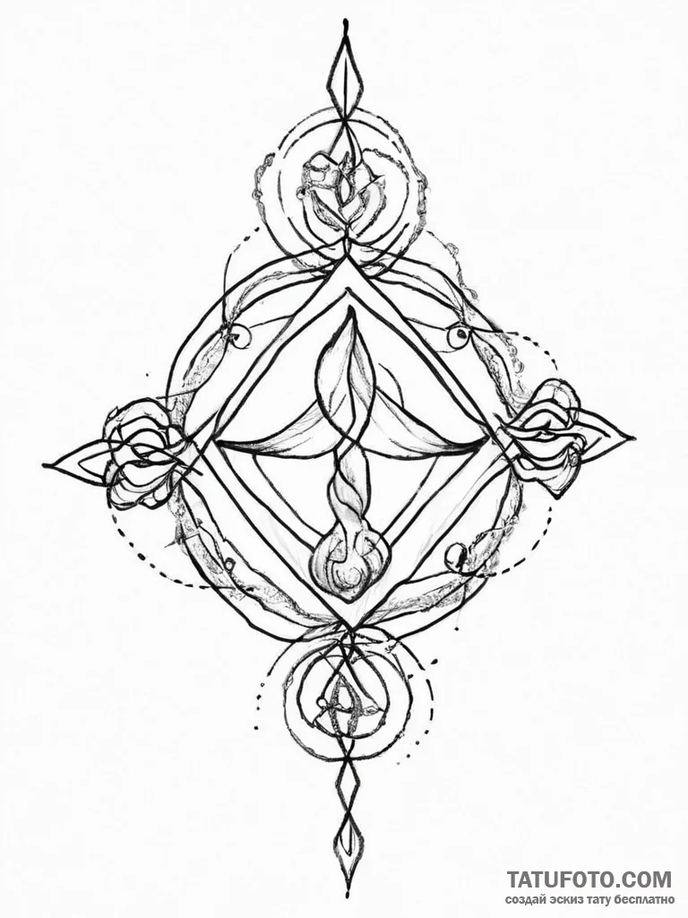 Tattoo sketch reiki symbols - эскиз тату (№1755916507_0, 23.08.2025 02:35) — Tatufoto.com
