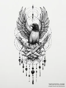 Tattoo sketch hands with a raven, tattoo flas... - эскиз тату (№1755923026_0, 23.08.2025 04:23) — Tatufoto.com