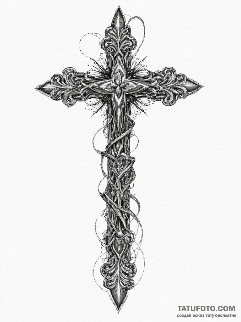 Tattoo sketch path, concept art for tattoo, s... - эскиз тату (№1755924841_0, 23.08.2025 04:54) — Tatufoto.com