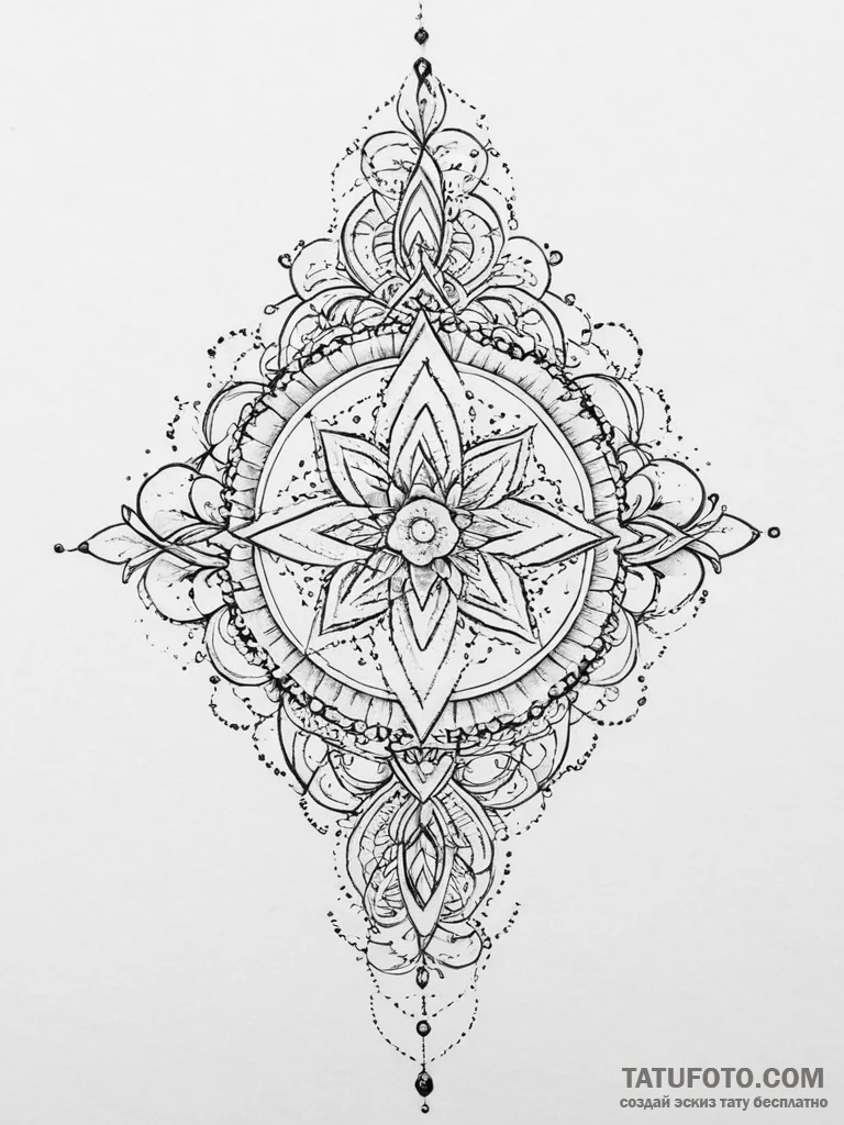 Tattoo sketch cosmic existence, concept art f... - эскиз тату (№1755926044_0, 23.08.2025 05:14) — Tatufoto.com