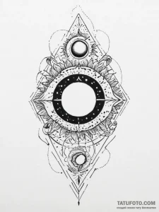 Tattoo sketch cosmic beginning, tattoo flash… — эскиз тату (№1755968425_0, 23.08.2025 17:00) — Tatufoto.com