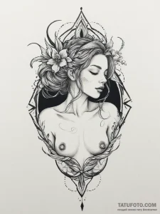 Tattoo sketch nymph tattoo, tattoo line art,… — эскиз тату (№1755968818_0, 23.08.2025 17:06) — Tatufoto.com