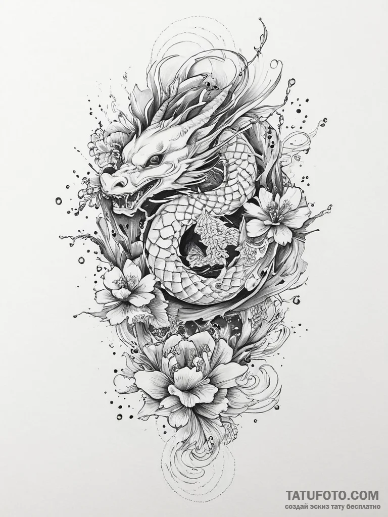 Tattoo sketch divine character, tattoo drawin... - эскиз тату (№1755970589_0, 23.08.2025 17:36) — Tatufoto.com