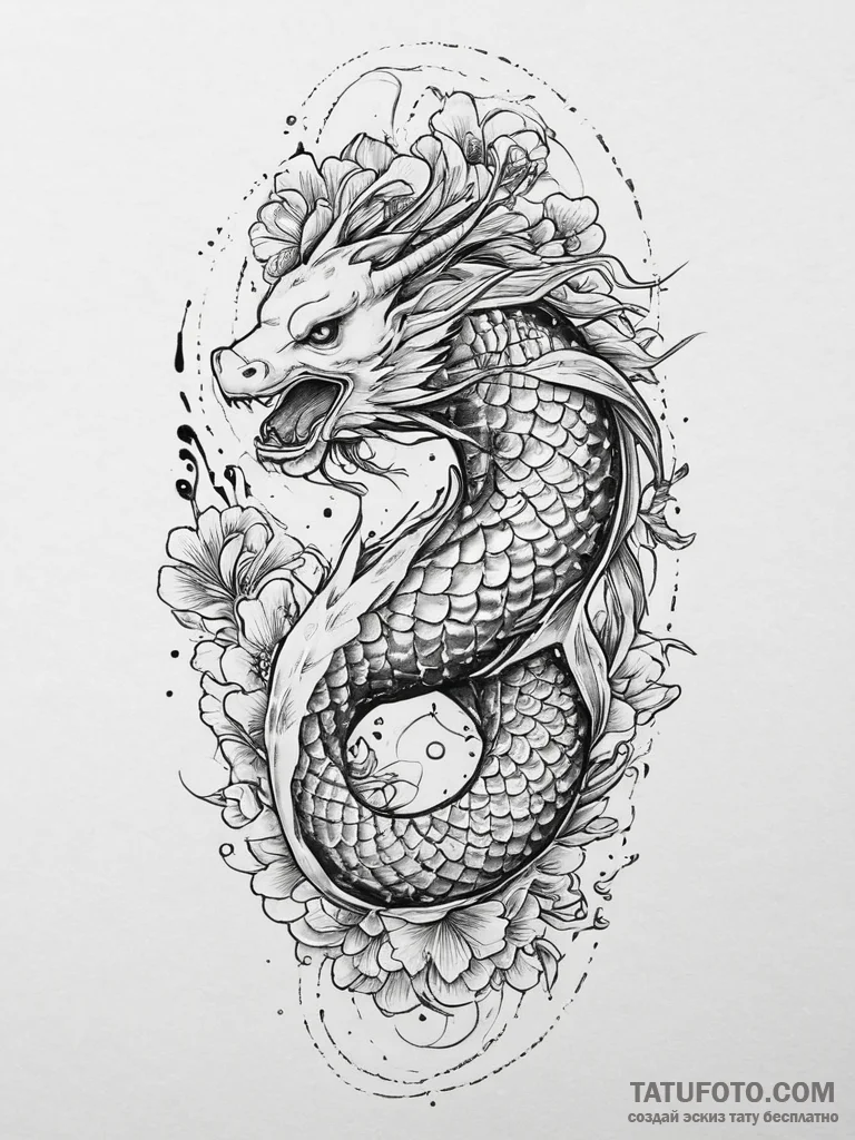 Tattoo sketch infinity symbol, artistic tatto... - эскиз тату (№1755973732_0, 23.08.2025 18:28) — Tatufoto.com