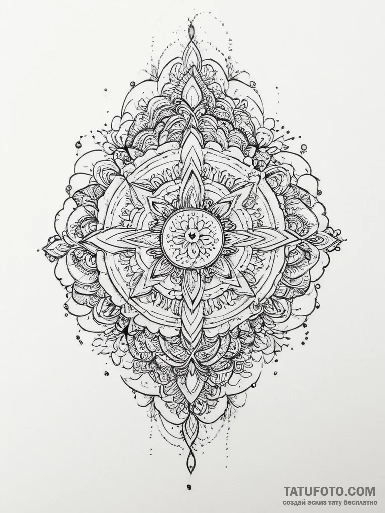 Tattoo sketch spirit of the water, tattoo fla... - эскиз тату (№1755974513_0, 23.08.2025 18:41) — Tatufoto.com