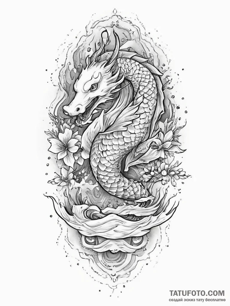 Tattoo sketch mystical essence, ink illustrat... - эскиз тату (№1755975102_0, 23.08.2025 18:51) — Tatufoto.com
