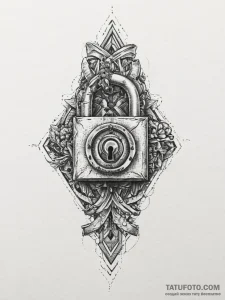 Tattoo sketch soldier with a lock, tattoo dra... - эскиз тату (№1755979505_0, 23.08.2025 20:05) — Tatufoto.com