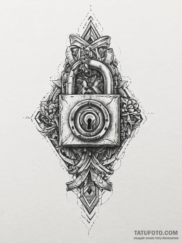 Tattoo sketch soldier with a lock, tattoo dra... - эскиз тату (№1755979505_0, 23.08.2025 20:05) — Tatufoto.com